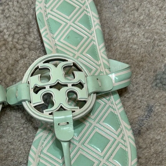 TORY BURCH METAL MILLER SANDAL
LEATHER/Printed/NEW IVORY/MEADOW - Picture 6 of 8